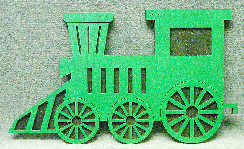 Name Train Engine - Green